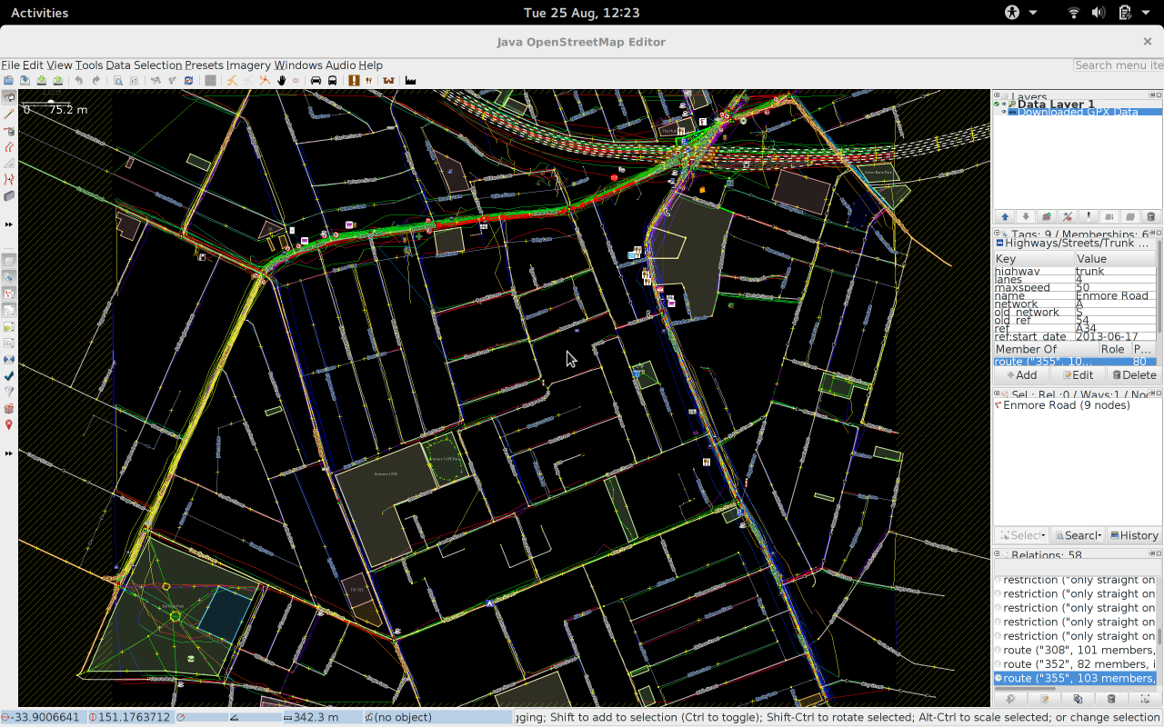 Screenshot of JOSM on Ubuntu GNOME 15.04 on a 13" Retina MBP Screenshot of JOSM on Ubuntu GNOME 15.04 on a 13" Retina MBP