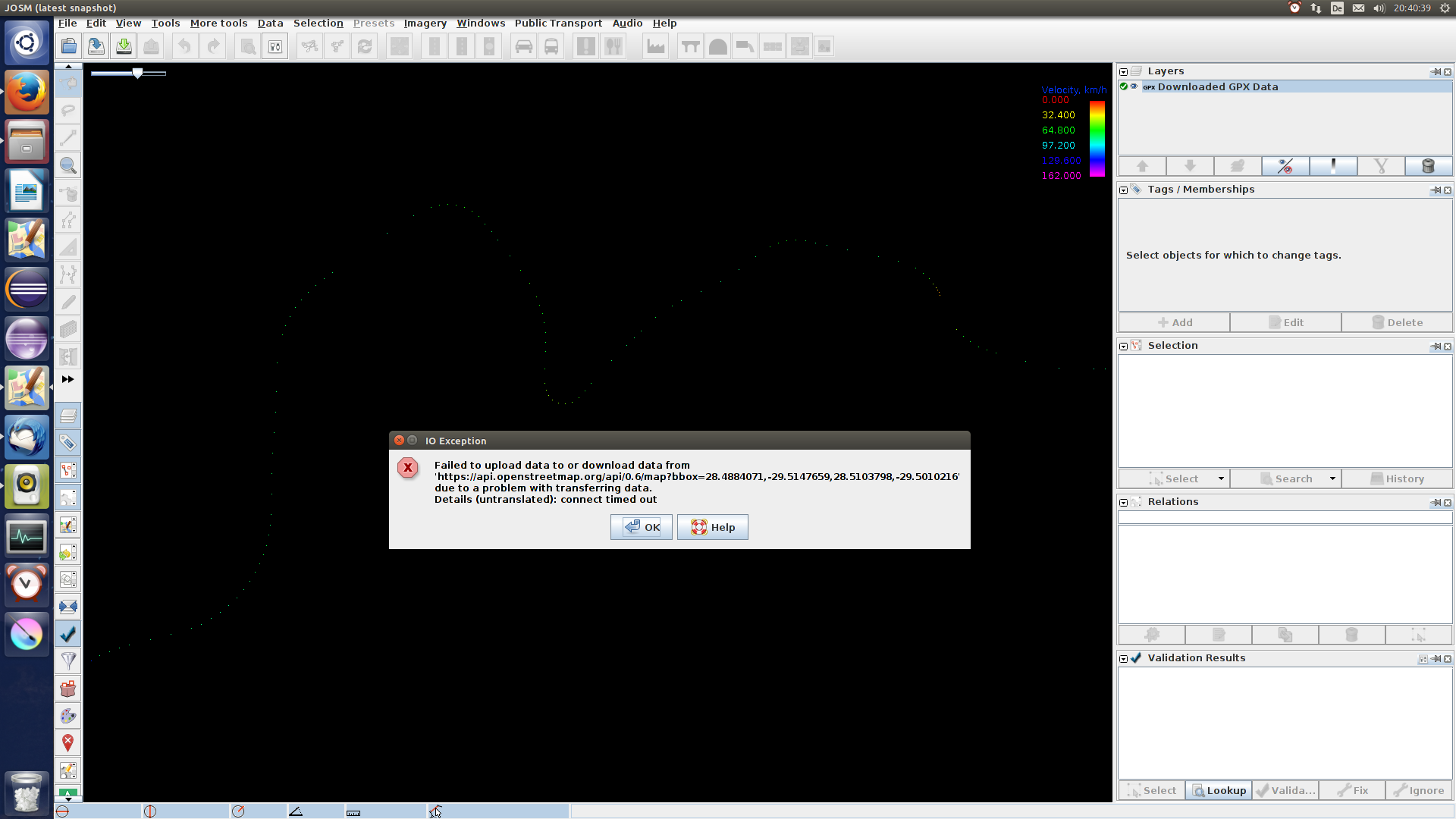 Problem downloading data Problem downloading data