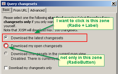 Clickable zones Clickable zones