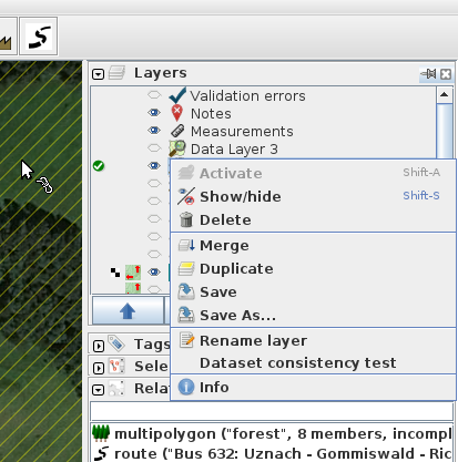 Screenshot of popup menu where a new option is suggested