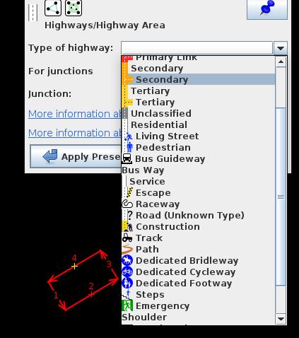 screenshot with unaligned entries