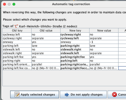 sorting problem in automatic tag corrections window