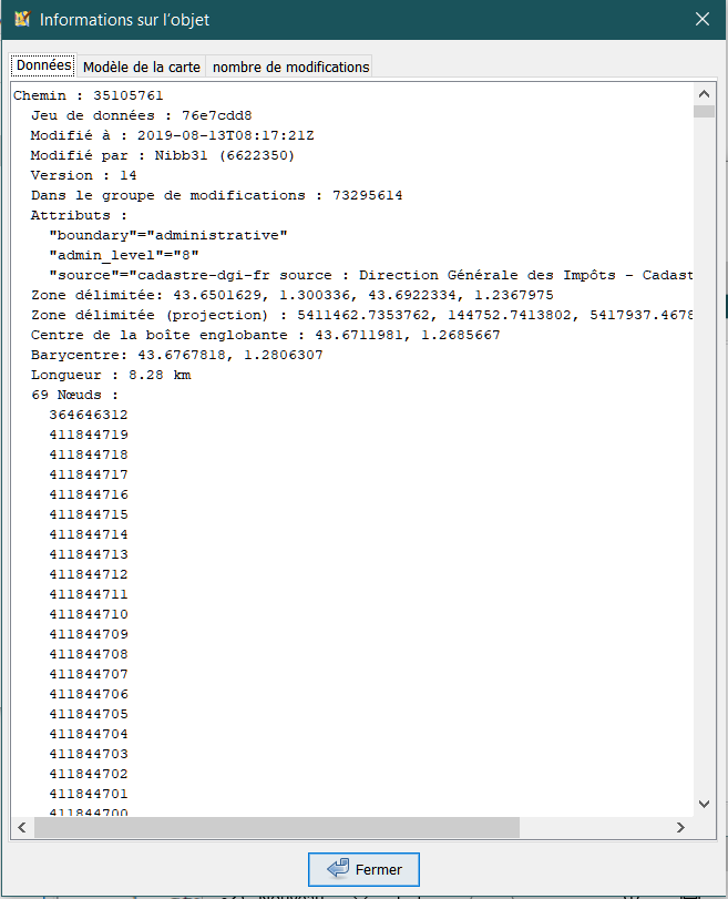 onglet Données onglet Données