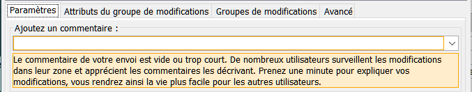 commentaire vide ou trop court