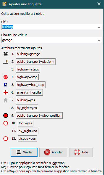 Ajouter une étiquette