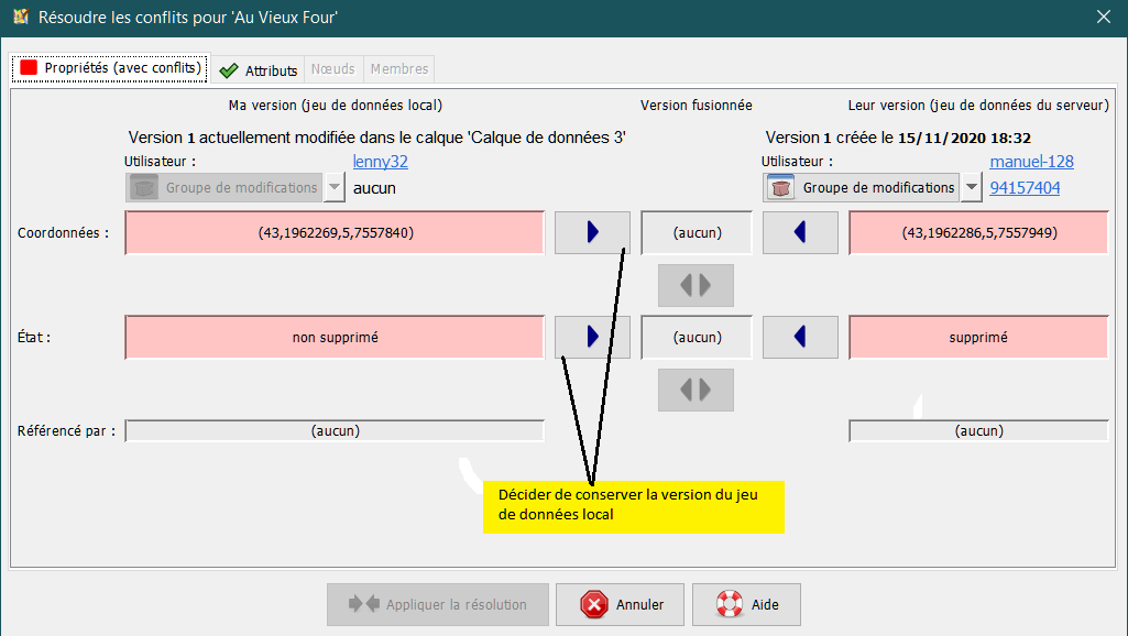 Résolution des Propriétés : étape 2