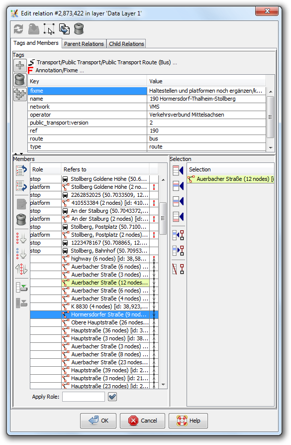 relation editor screenshot