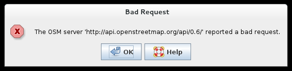 bad request error message